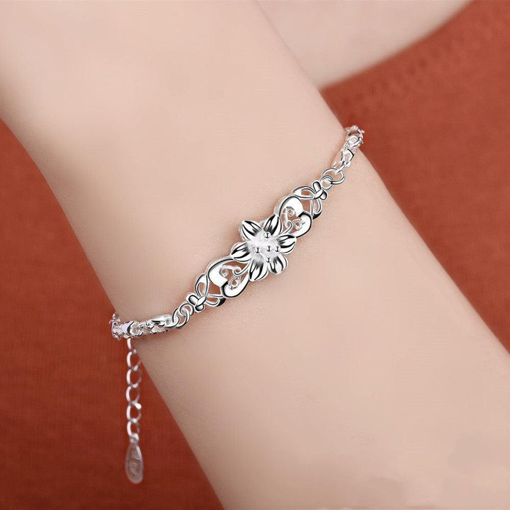 S999 Foot Silver Sterling Bracelet - Trendha