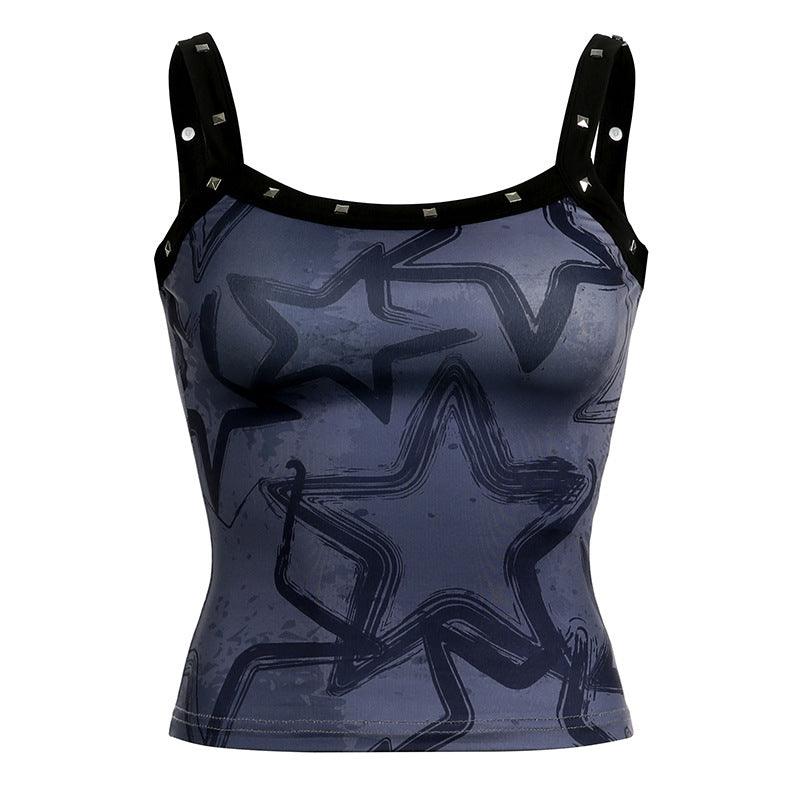 Slim Fit Versatile Slimming Printed Bottoming Camisole - Trendha