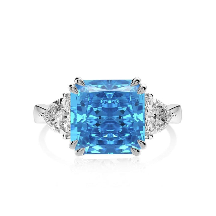 Sterling Silver High Carbon Diamond Ring Female Luxury - Trendha