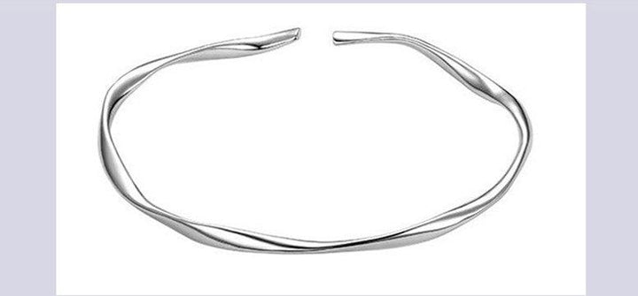 Sterling Silver Mobius Ring Bracelet Fashionable And High Level - Trendha