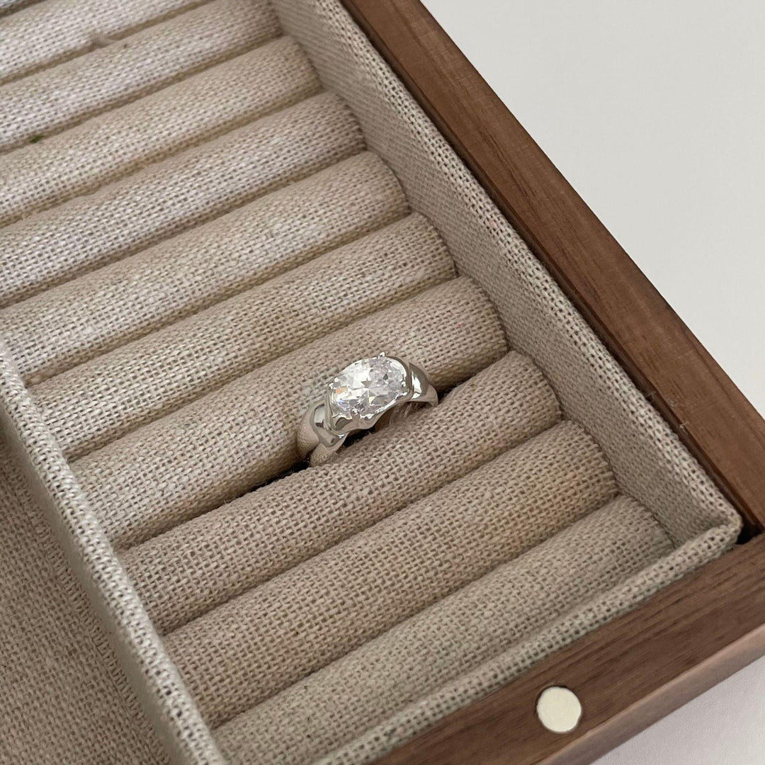 Sterling Silver Ring Niche Design Sense Abnormal Shape - Trendha