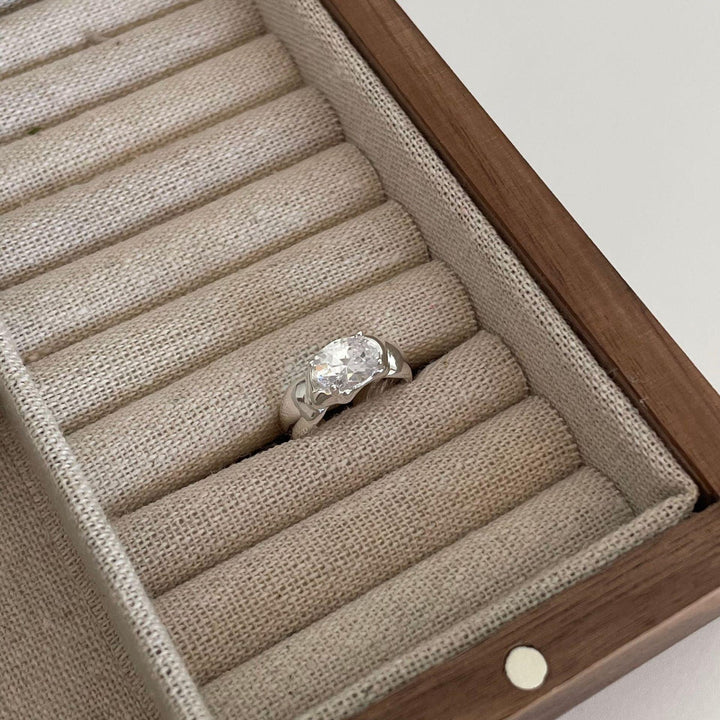 Sterling Silver Ring Niche Design Sense Abnormal Shape - Trendha