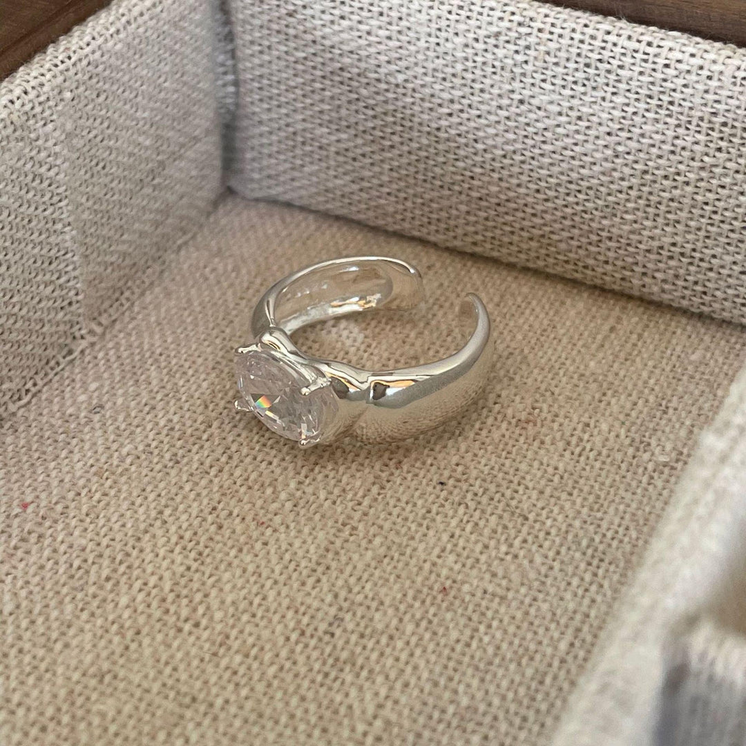 Sterling Silver Ring Niche Design Sense Abnormal Shape - Trendha