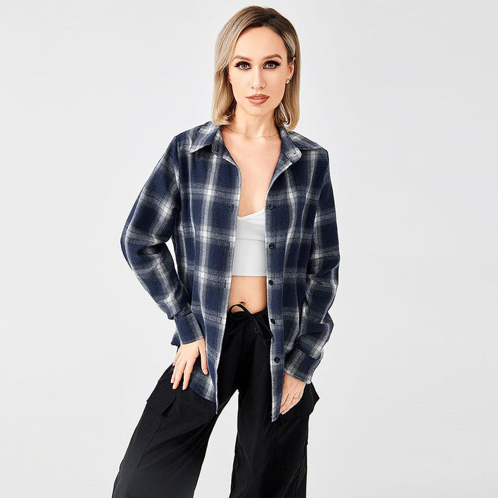 Stylish Plaid Shirt With Everything - Trendha