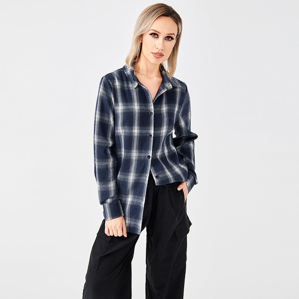 Stylish Plaid Shirt With Everything - Trendha