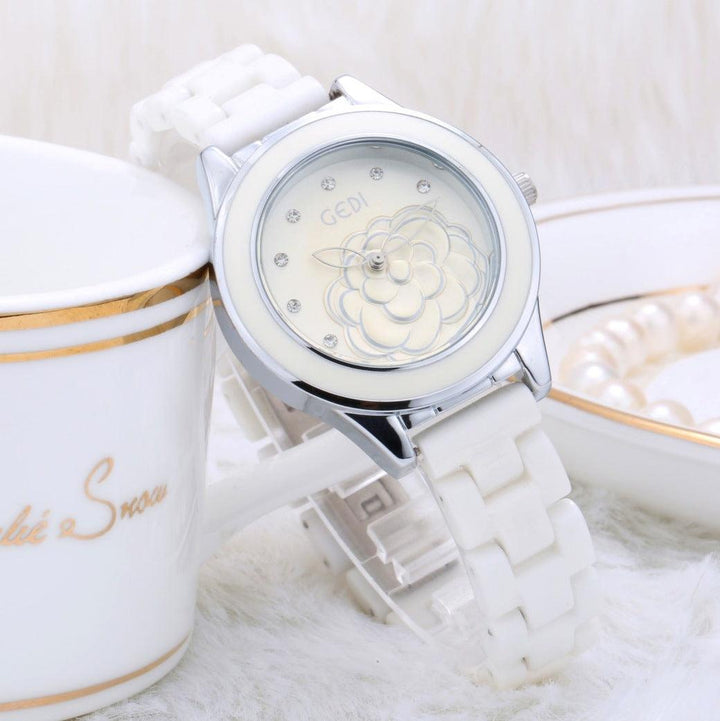 Trendy Fashion Waterproof Ladies Ceramic Watch - Trendha