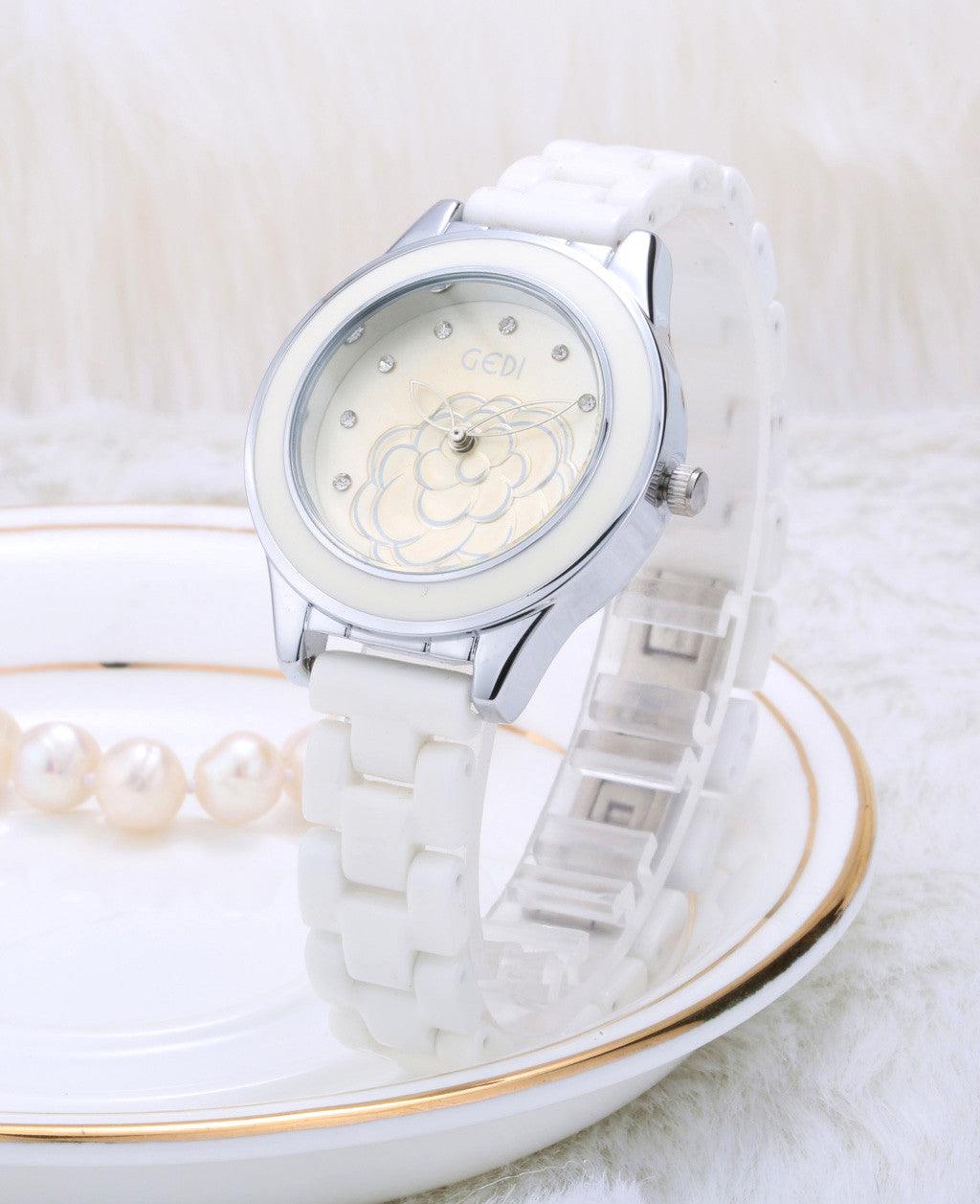 Trendy Fashion Waterproof Ladies Ceramic Watch - Trendha