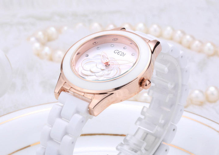 Trendy Fashion Waterproof Ladies Ceramic Watch - Trendha