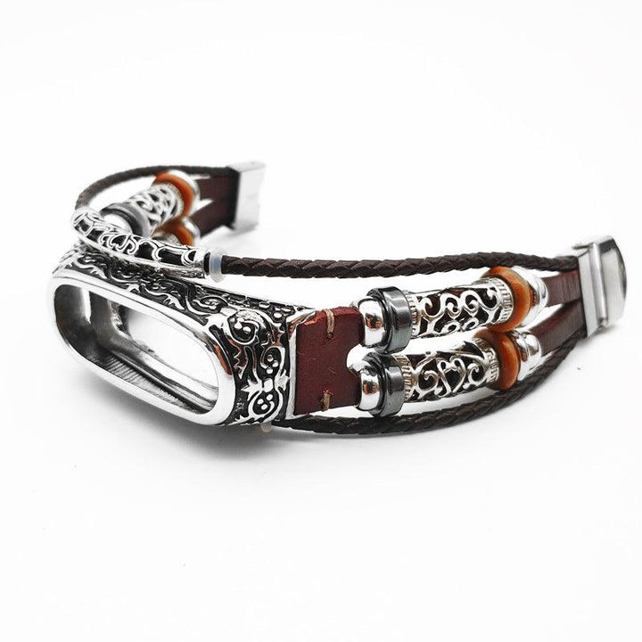 Vintage Leather Strap Carved Protective Case - Trendha