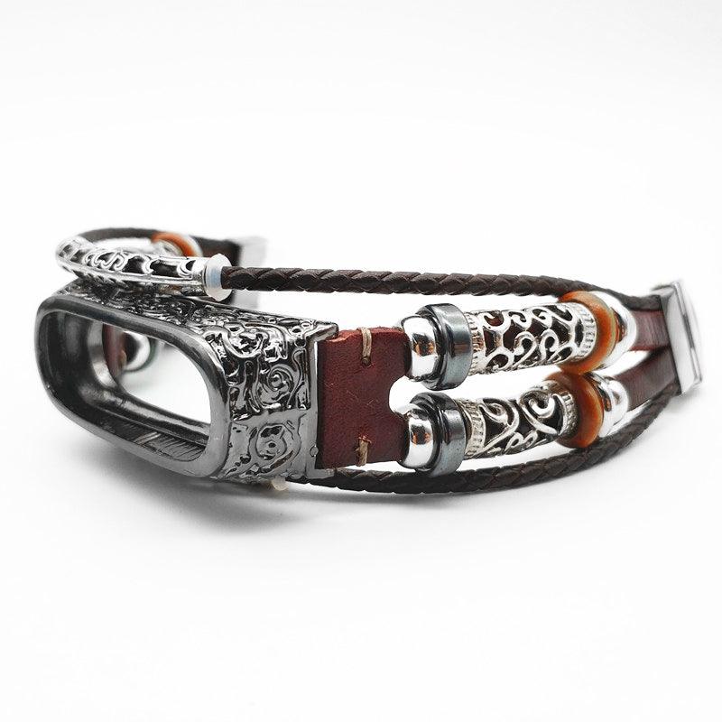 Vintage Leather Strap Carved Protective Case - Trendha