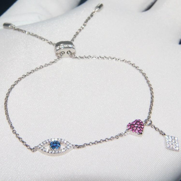 Women's Diamond Eyes Love Hand Ornaments - Trendha