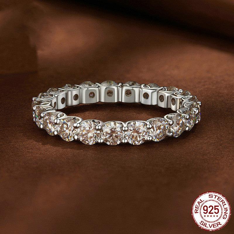 Women's Fashion Openwork Pattern Moissanite Ring - Trendha