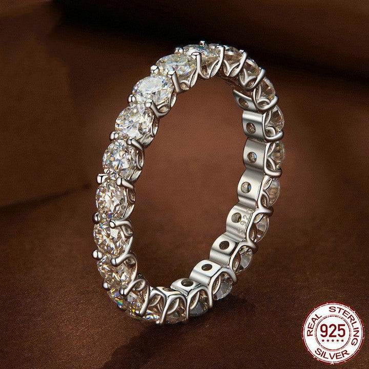 Women's Fashion Openwork Pattern Moissanite Ring - Trendha