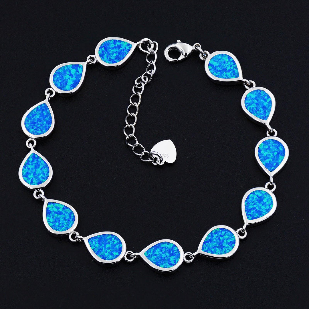 Women's Fashion Simple Geometric Opal Bracelet - Trendha