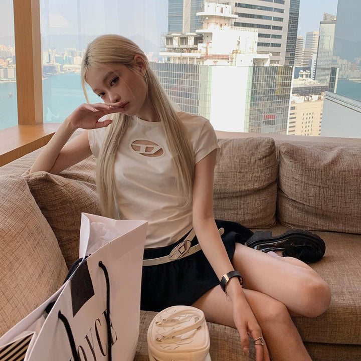 Women's Fashion Simple Slim-fit Figure Flattering Top - Trendha