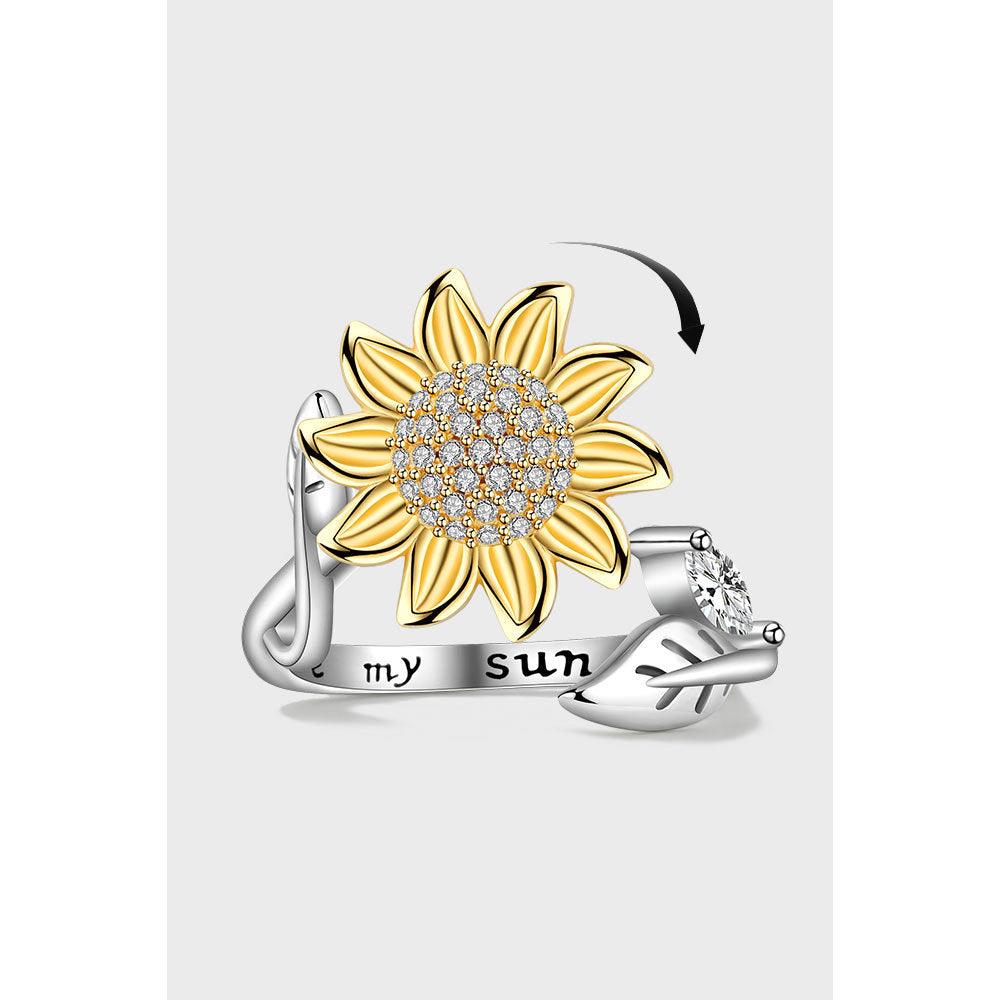 Women's Fashion Sterling Silver Swivel Ring - Trendha