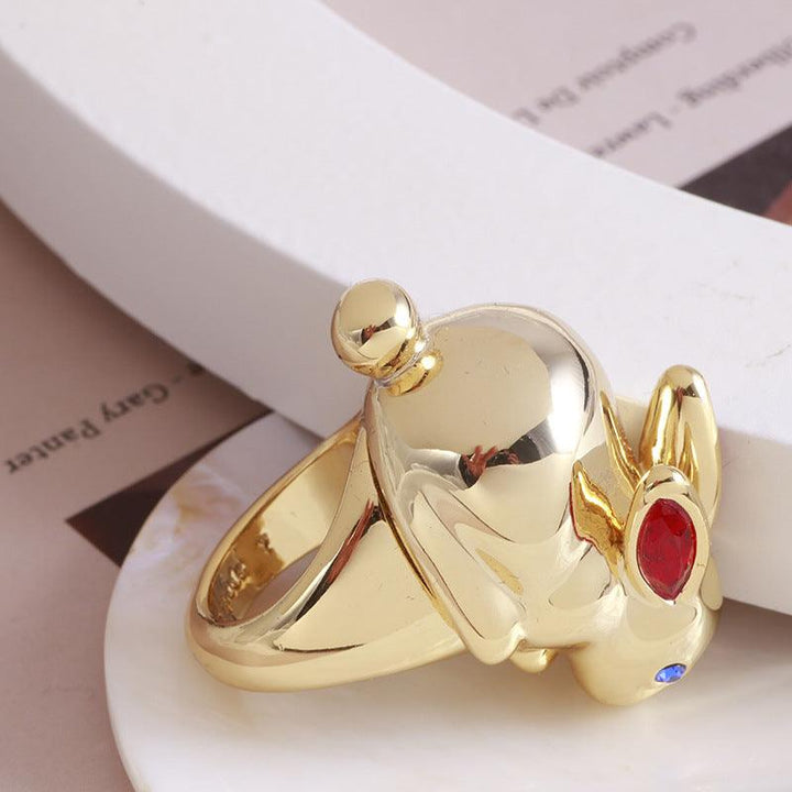 Women's Metal Smooth Face Wealth Rabbit Ring - Trendha