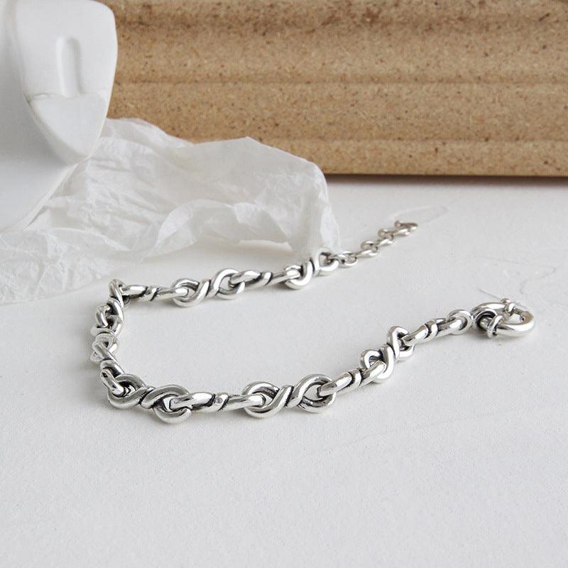 Women's Personalized Vintage Versatile Sterling Silver Bracelet - Trendha