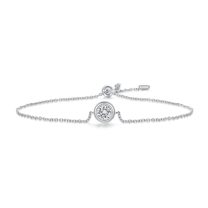 Women's S925 Silver Mosonite Bracelet - Trendha