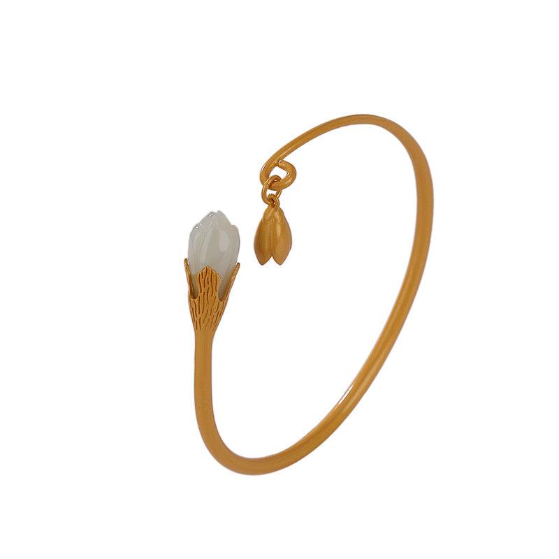 Women's Silver Retro Simple Bracelet - Trendha