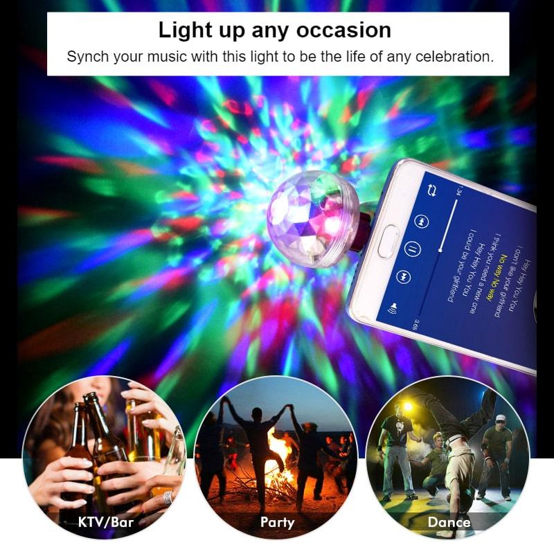 Mini USB Disco Light - Trendha