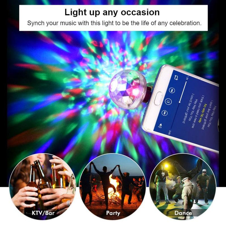 Mini USB Disco Light - Trendha
