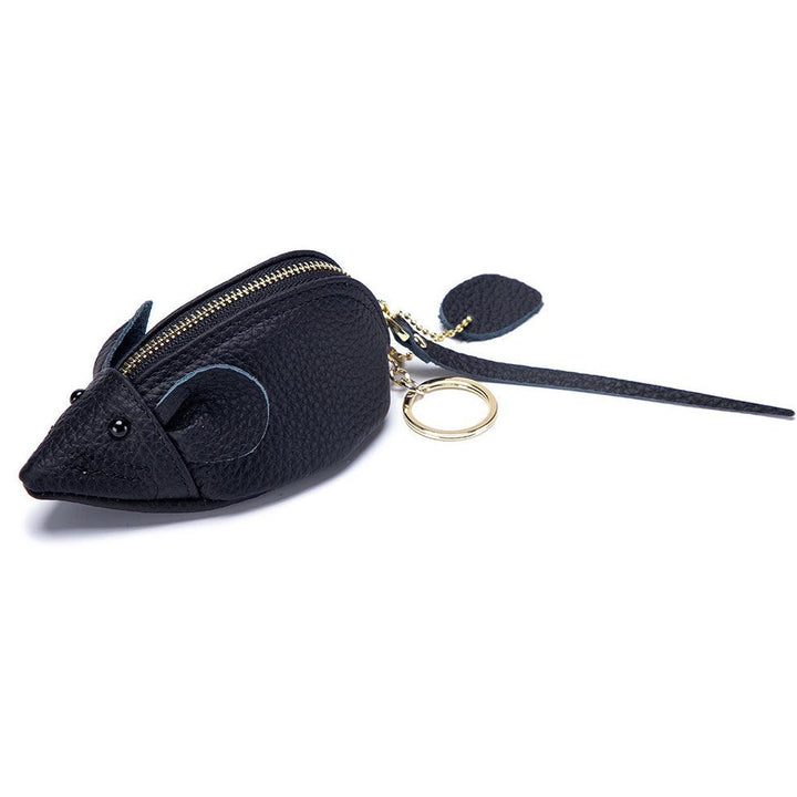 First Layer Cowhide Coin Purse, Leather Key Case, Mini Key Case - Trendha