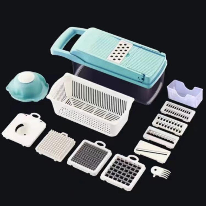 12 In 1 Manual Vegetable Chopper Kitchen Gadgets Food Chopper Onion Cutter Vegetable Slicer - Trendha