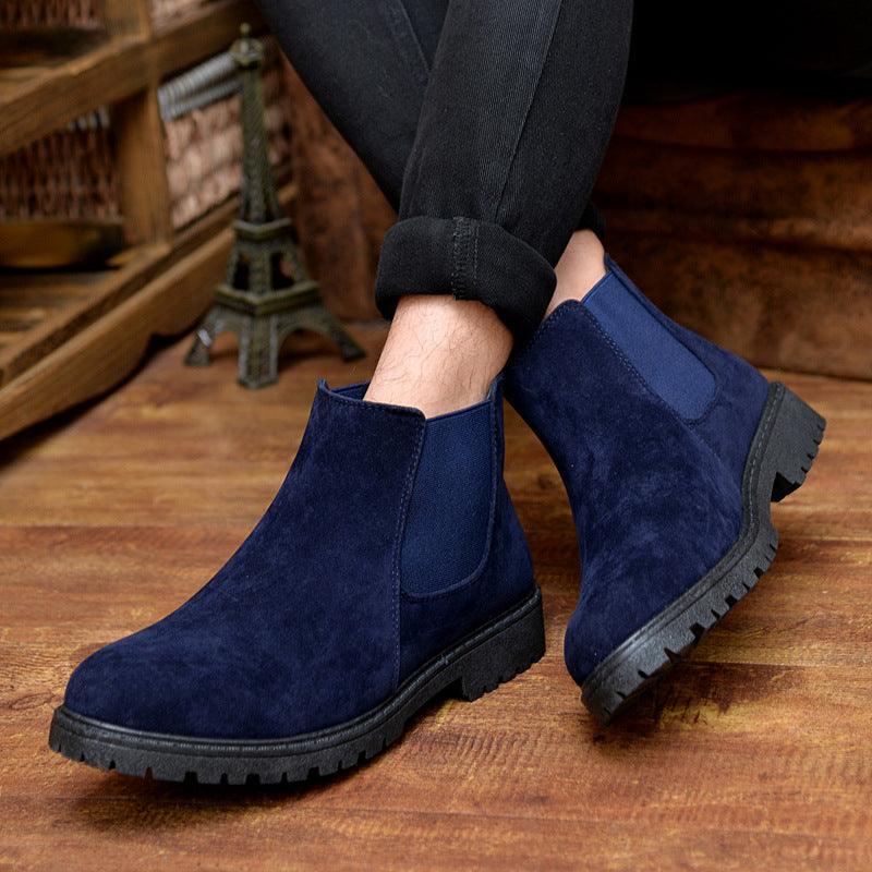 PU face men's Martin boots - Trendha