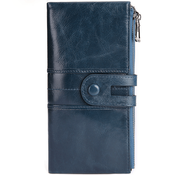 Genuine leather ladies clutch - Trendha