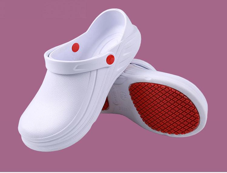 YEINSHAARS EVA Unisex Slippers Non-slip Waterproof Oil-proof Kitchen Work Cook Shoes for Chef Master Hotel Restaurant Slippers - Trendha