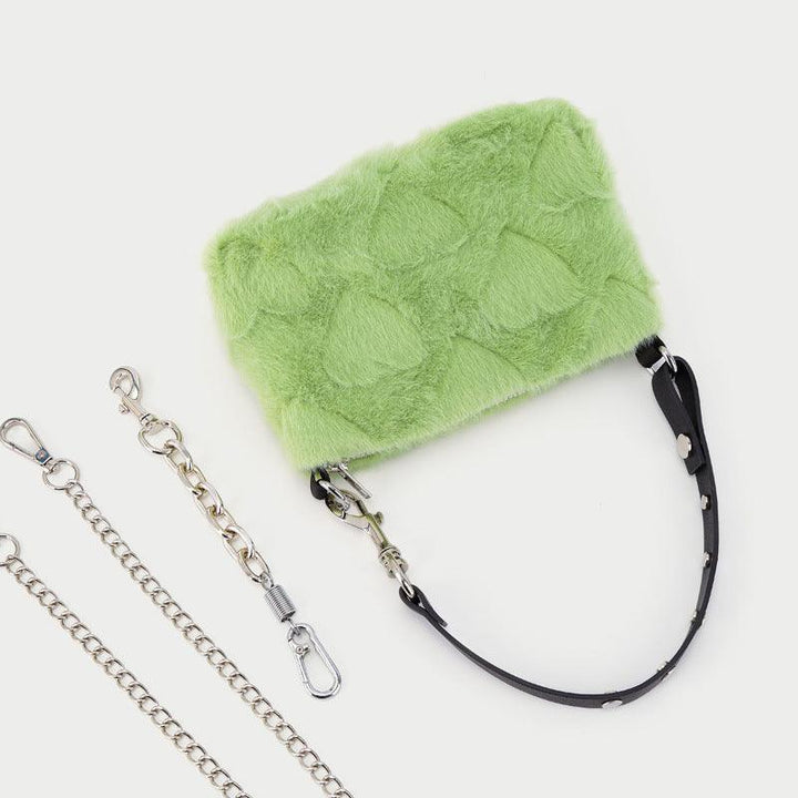 Hot Girl Underarms Cute Plush Love Plush Handbag - Trendha