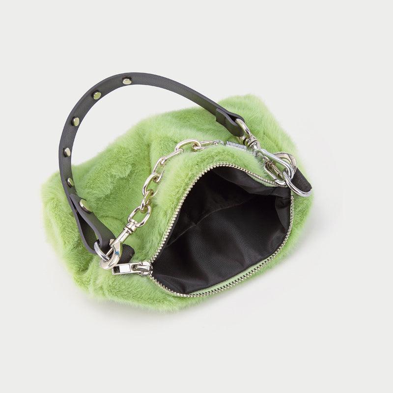 Hot Girl Underarms Cute Plush Love Plush Handbag - Trendha