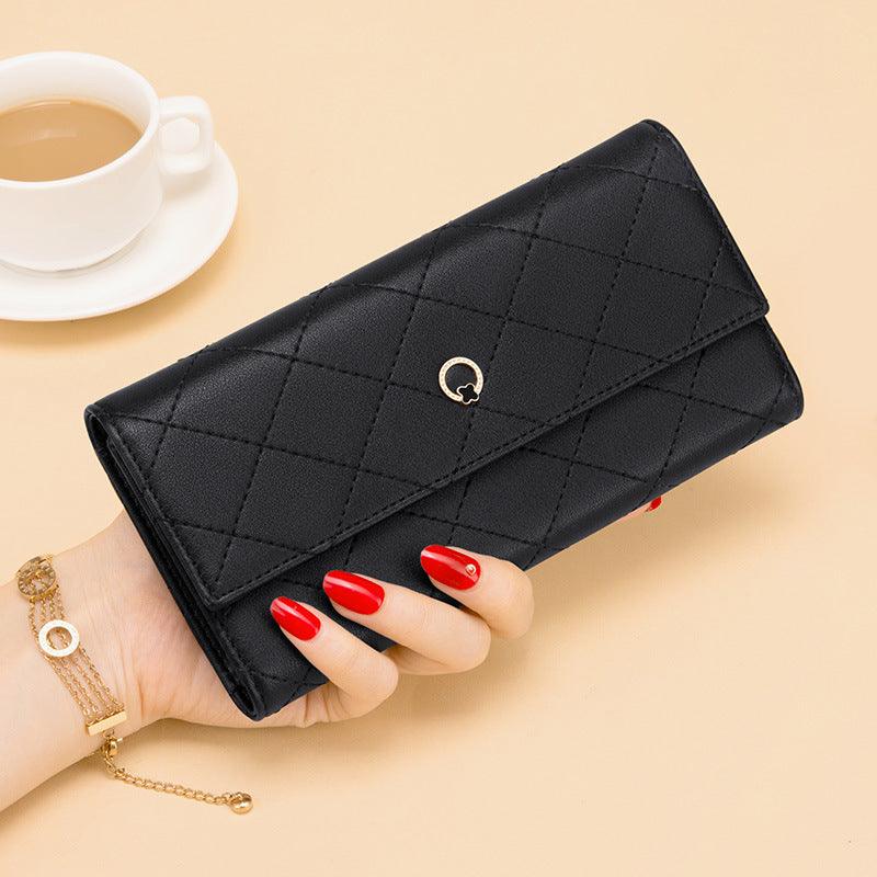 Cowhide Multifunctional Long Multi-card Pocket Wallet Clutch - Trendha