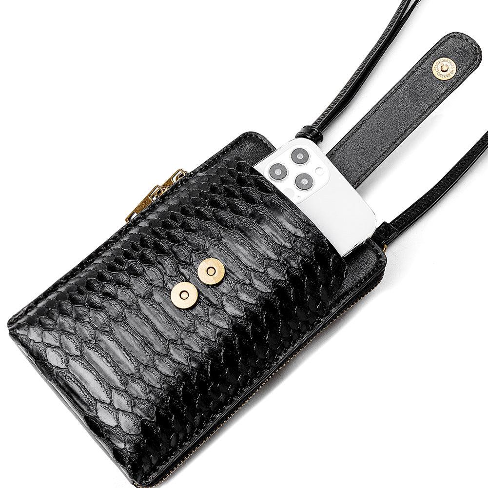 Ladies Shoulder Bag Snake Print Small Square Bag PU Leather Lipstick Bag - Trendha