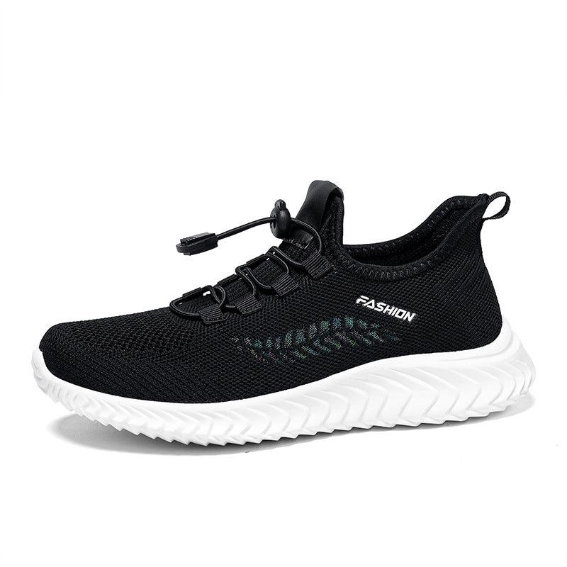 2021 New Women's Shoes Spring and Summer Flying Woven Breathable Super light Mesh Ladies fashion Casual Mom Running Shoes - Trendha