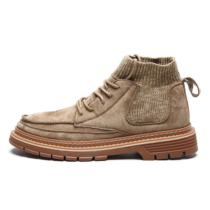 Men's high top Martin boots fashion socks big head - Trendha