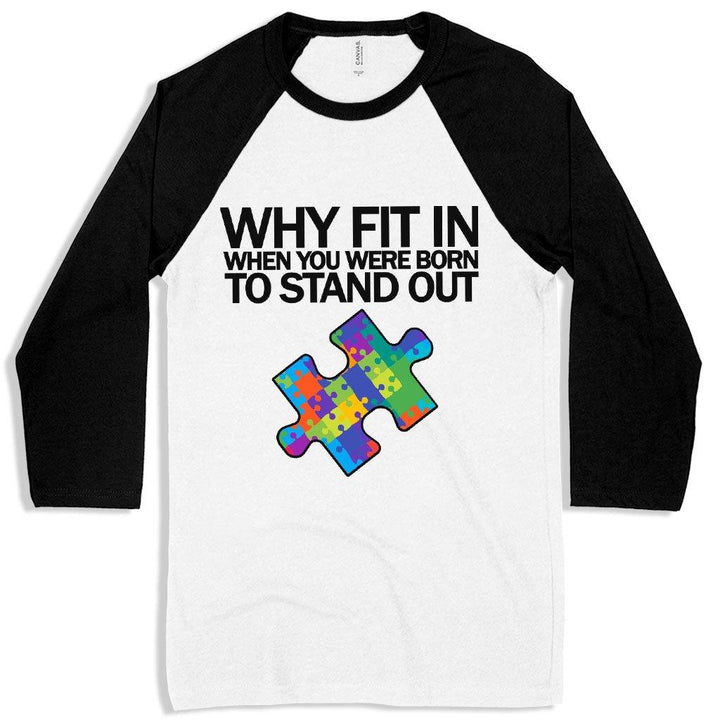 Autism Puzzle Baseball T-Shirt - Autism T-Shirt Ideas - Autism Awareness T-Shirt - Trendha