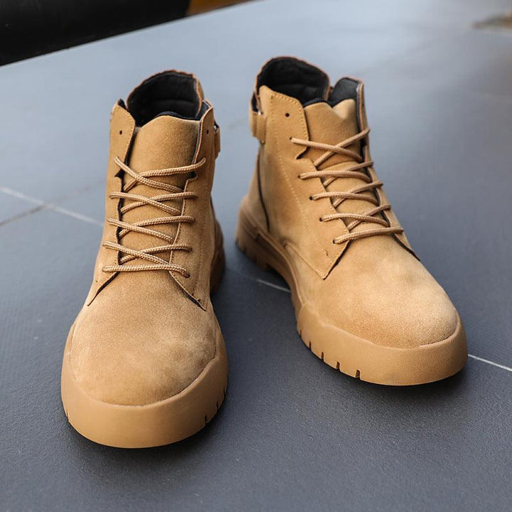 Men's solid color Martin boots - Trendha