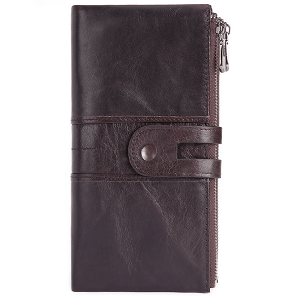 Genuine leather ladies clutch - Trendha