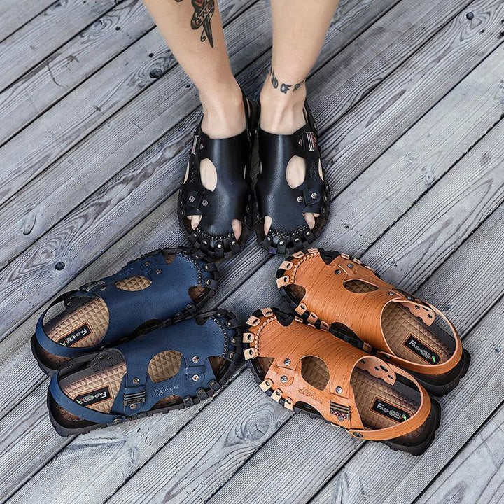 Men's Plus Size Korean Style Beach Sandals - Trendha