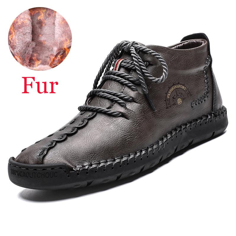 British lazy soft winter men's sports style cotton shoes - Trendha