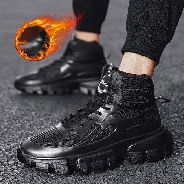 Stylish High-top Plus Cashmere Old Shoes for Men - Trendha