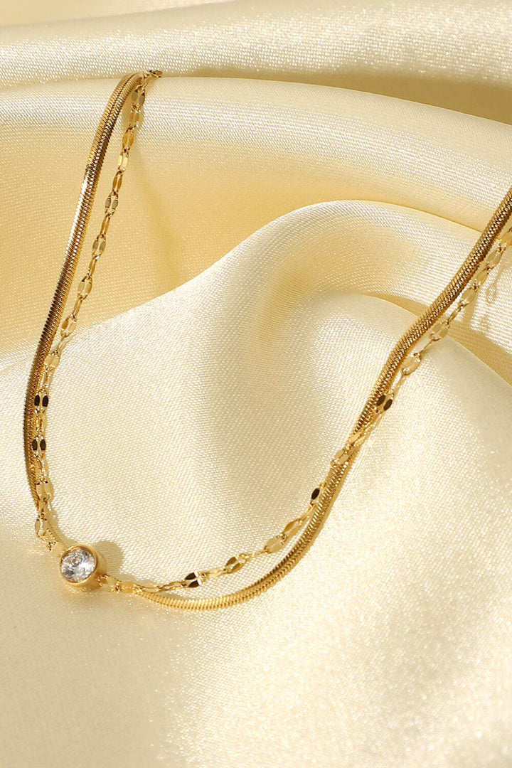 Icing on the Cake Rhinestone Double-Layered Bracelet - Trendha