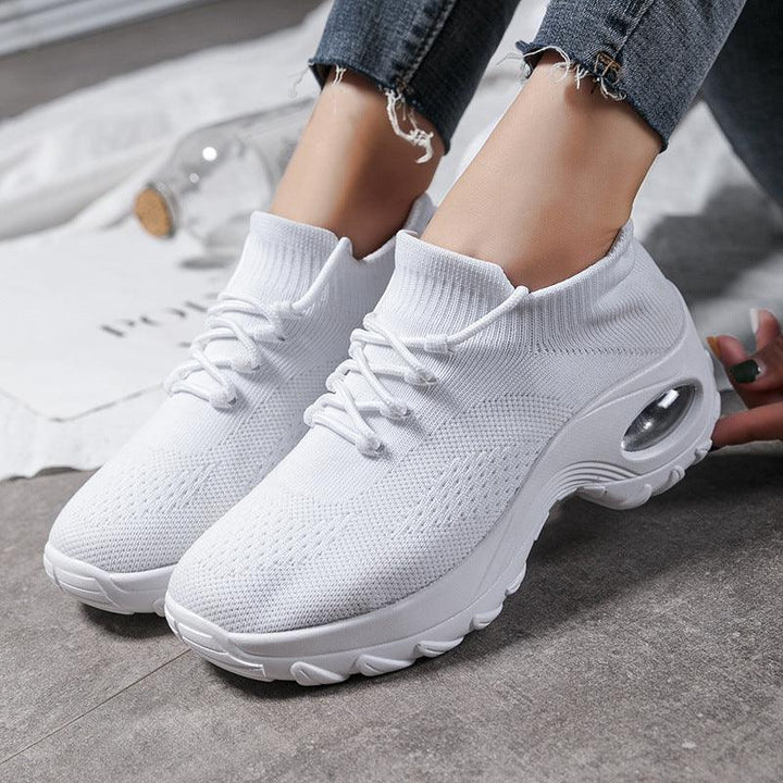 Sports shoes women flying knit socks shoes shaking shoes - Trendha