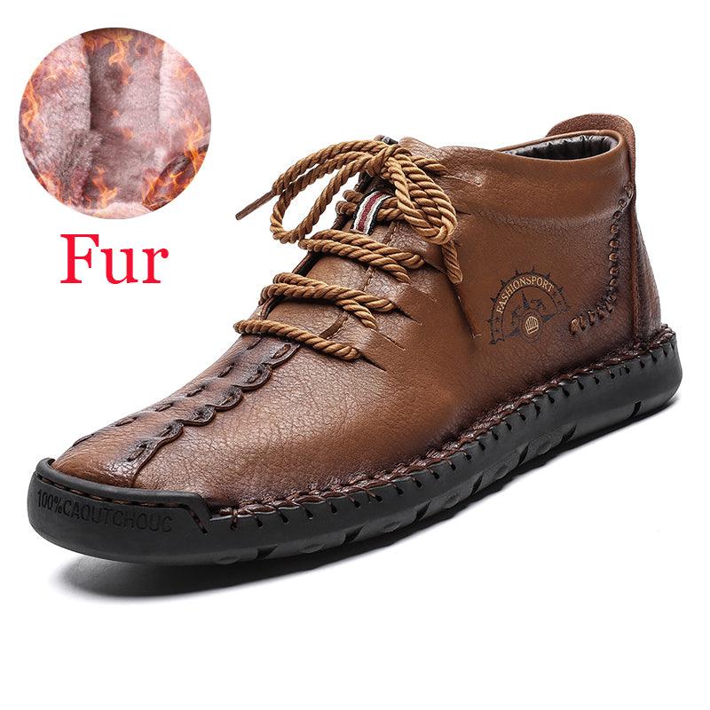 British lazy soft winter men's sports style cotton shoes - Trendha