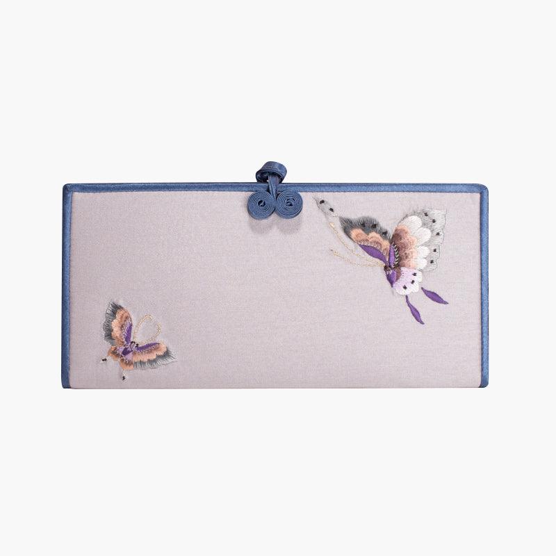 New Buckle Hand-embroidered Long Wallet - Trendha