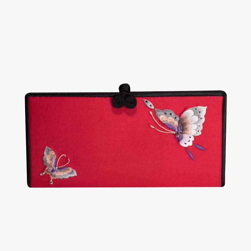 New Buckle Hand-embroidered Long Wallet - Trendha