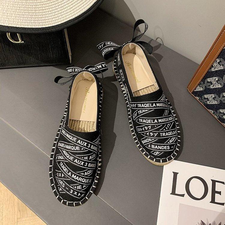 Fisherman's Shoes, Flat-soled Lazy One-step Woven Soft-soled Shoes - Trendha