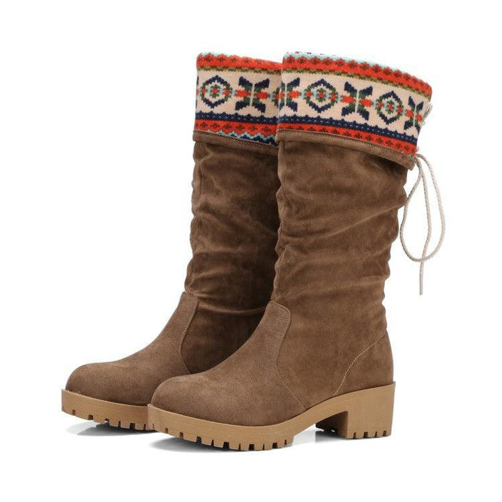 Round toe boots - Trendha